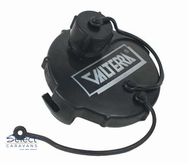 Valterra 3" Dump Valve Cap With ¾" Hose Fitting – alternate view 2