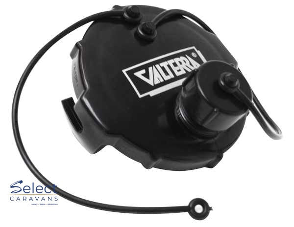 Valterra 3" Dump Valve Cap With ¾" Hose Fitting – plumbing for caravan and RV use