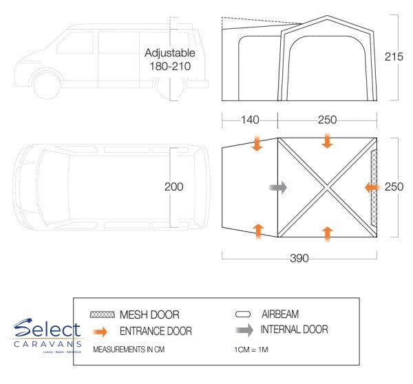 Vango Tailgate Inflatable Drive Away Awning - Low product image 6