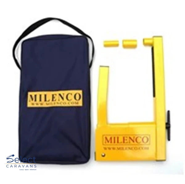 Milenco Compact Wheel Clamp and Lock – safety for caravan and RV use