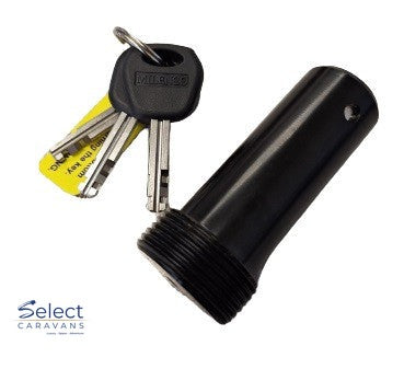Wraith 2 Caravan Wheel Lock - Small Hole Lock & Key – safety for caravan and RV use