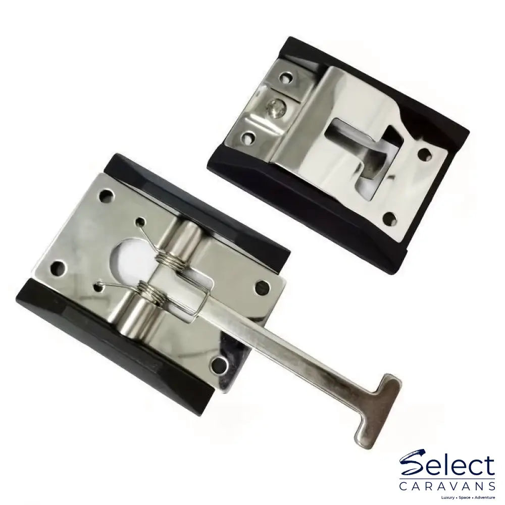 T-style entry door latch