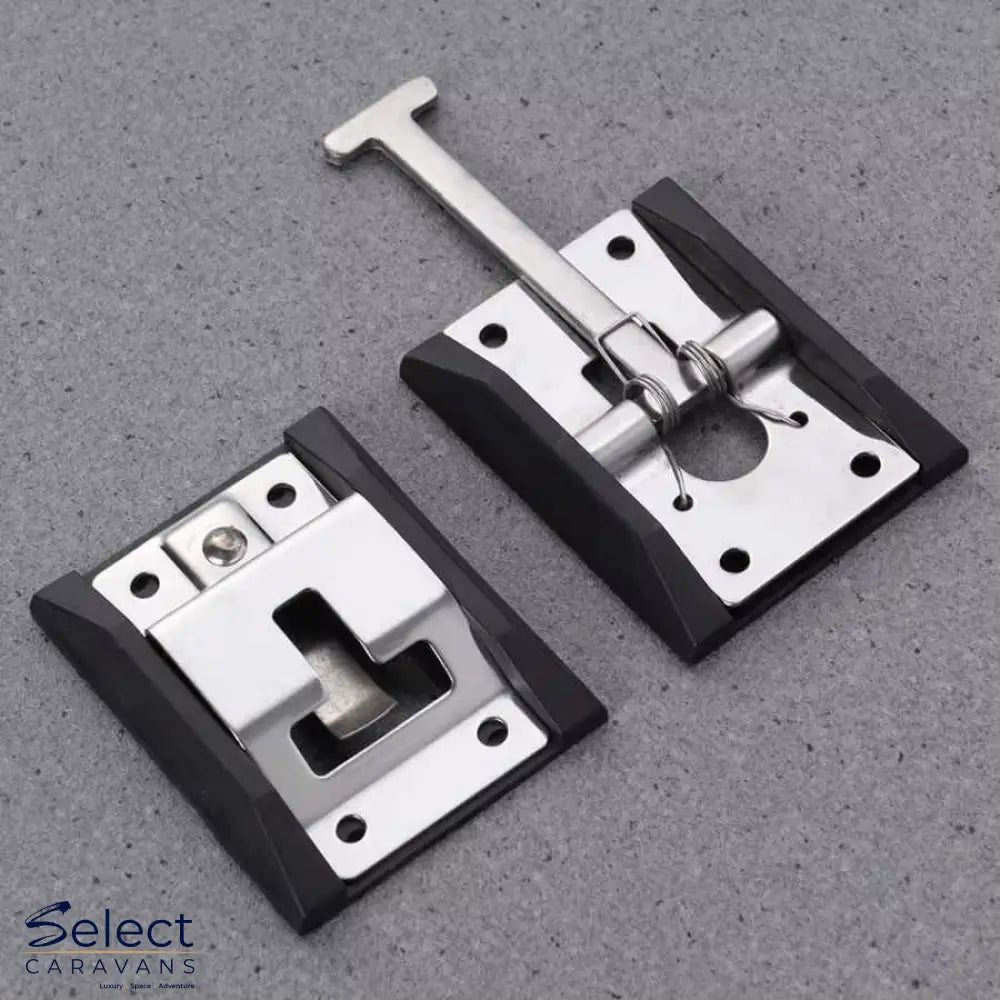 T-style entry door latch