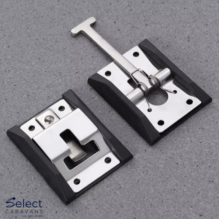 T-style entry door latch