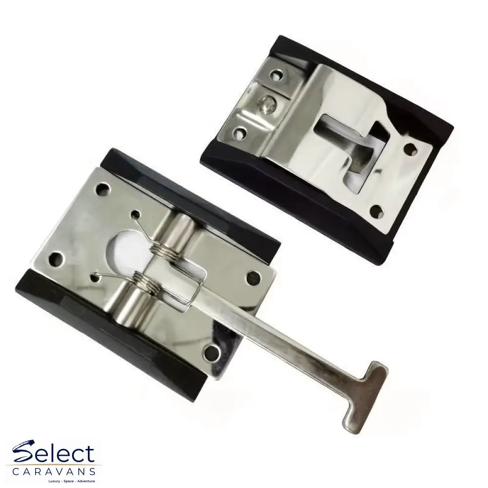 T-style entry door latch