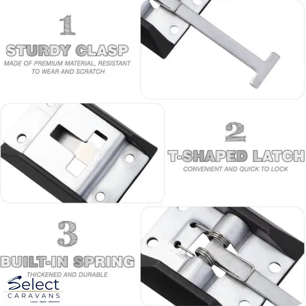 T-style entry door latch