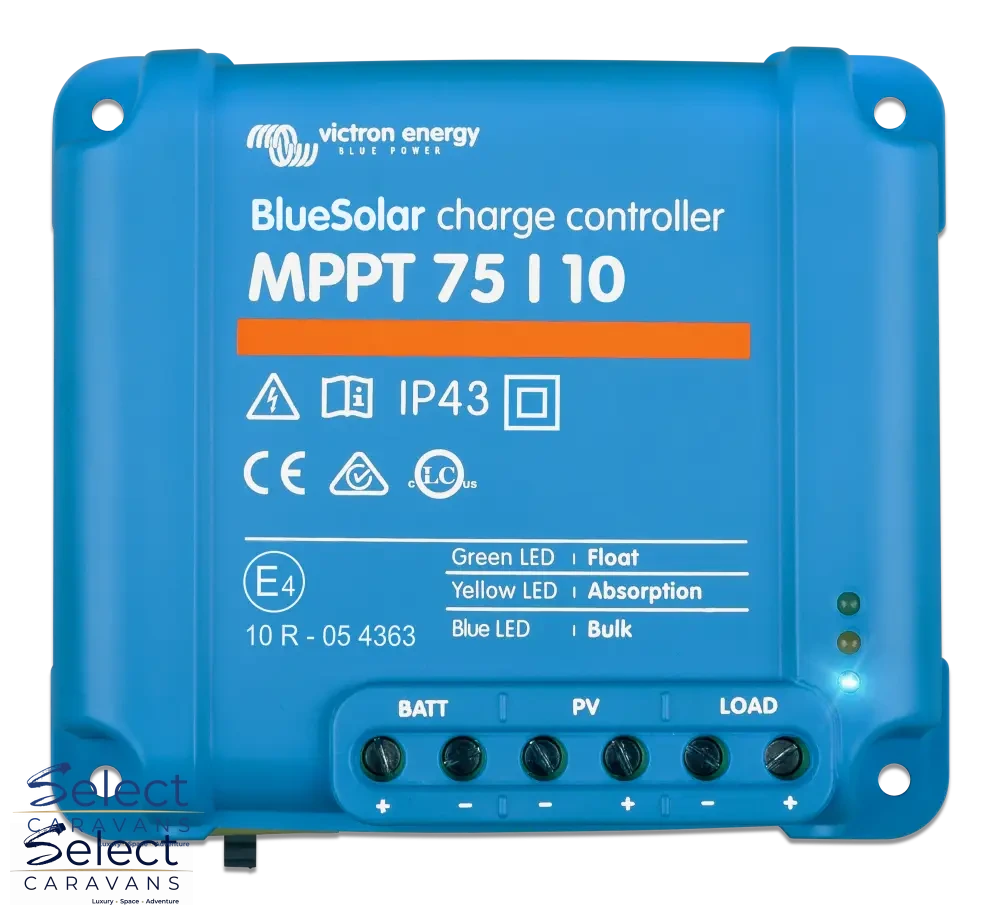 Victron BlueSolar MPPT 75/10 solar controller top view