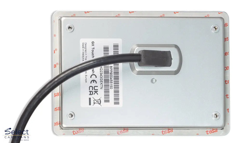 Victron GX Touch 50 screen detail – live caravan power dashboard display – Select Caravans NZ