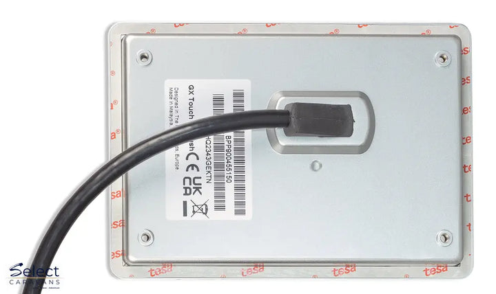 Victron GX Touch 50 screen detail – live caravan power dashboard display – Select Caravans NZ